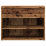 Shoe Bench Old Wood 60x30x45 cm Engineered Wood - Bargainia.com - 