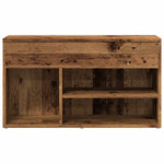 Shoe Bench Old Wood 80x30x45 cm Engineered Wood - Bargainia.com - 