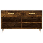 Shoe Bench Smoked Oak 102x35x55 cm Engineered Wood - Bargainia.com - 