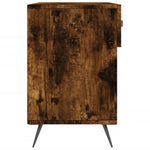 Shoe Bench Smoked Oak 102x35x55 cm Engineered Wood - Bargainia.com - 