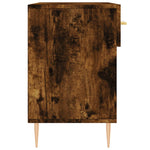 Shoe Bench Smoked Oak 102x35x55 cm Engineered Wood - Bargainia.com - 