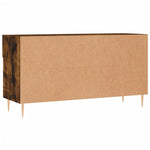 Shoe Bench Smoked Oak 102x35x55 cm Engineered Wood - Bargainia.com - 