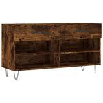 Shoe Bench Smoked Oak 102x35x55 cm Engineered Wood - Bargainia.com - 