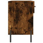 Shoe Bench Smoked Oak 102x35x55 cm Engineered Wood - Bargainia.com - 