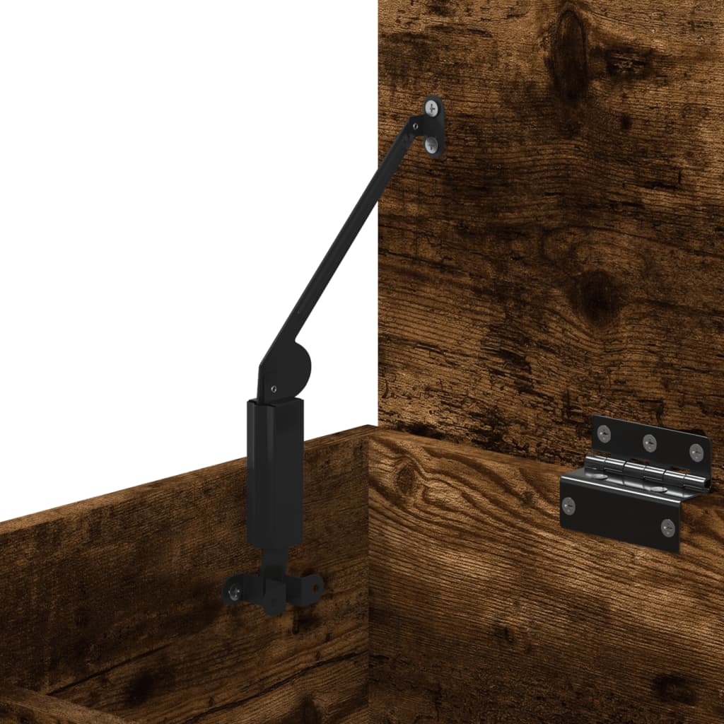 Shoe Bench Smoked Oak 60x30x45 cm Engineered Wood - Bargainia.com - 