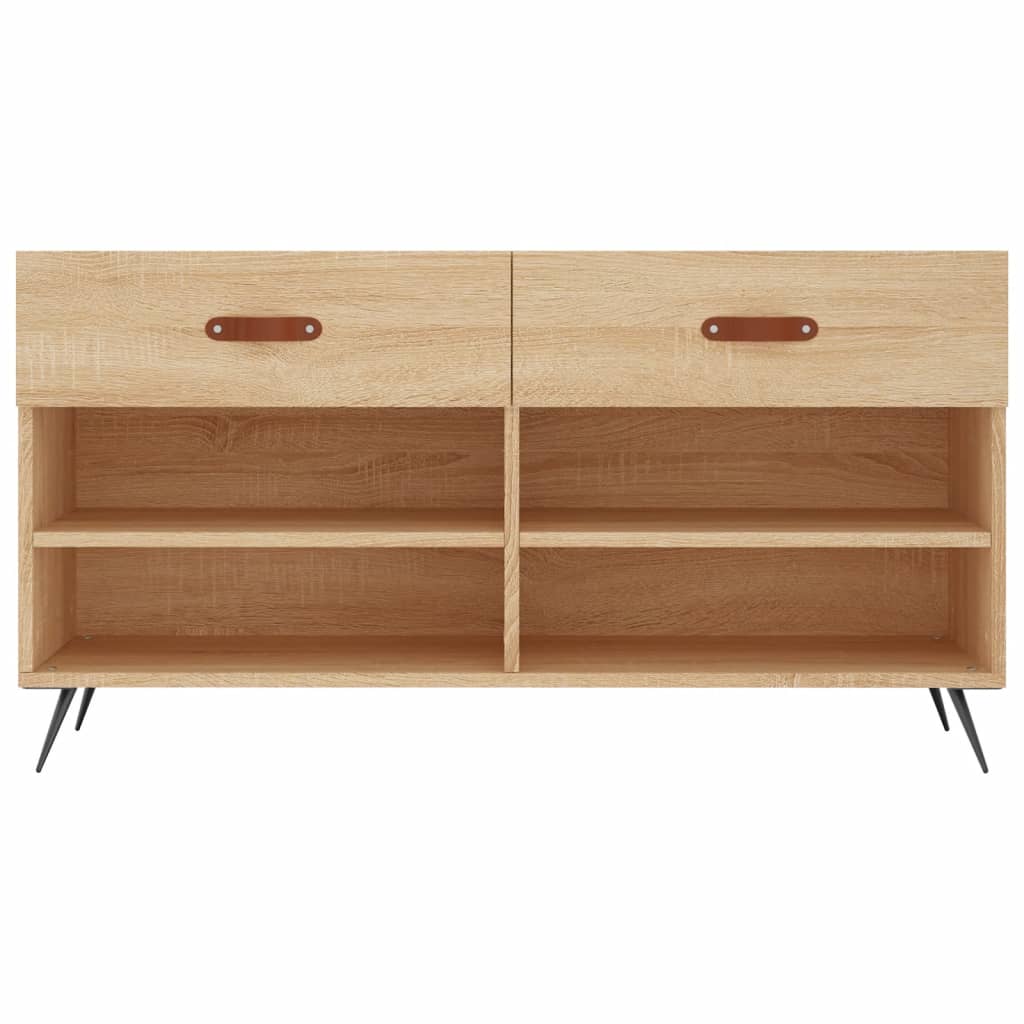 Shoe Bench Sonoma Oak 102x35x55 cm Engineered Wood - Bargainia.com - 