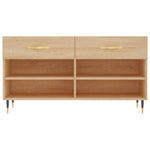 Shoe Bench Sonoma Oak 102x35x55 cm Engineered Wood - Bargainia.com - 