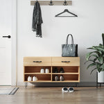 Shoe Bench Sonoma Oak 102x35x55 cm Engineered Wood - Bargainia.com - 