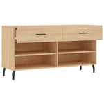 Shoe Bench Sonoma Oak 102x35x55 cm Engineered Wood - Bargainia.com - 