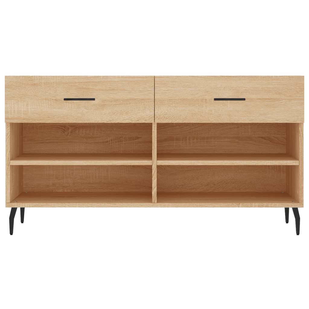 Shoe Bench Sonoma Oak 102x35x55 cm Engineered Wood - Bargainia.com - 
