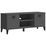Shoe Bench VIKEN Anthracite Grey 106x35x45 cm Engineered Wood - Bargainia.com - 
