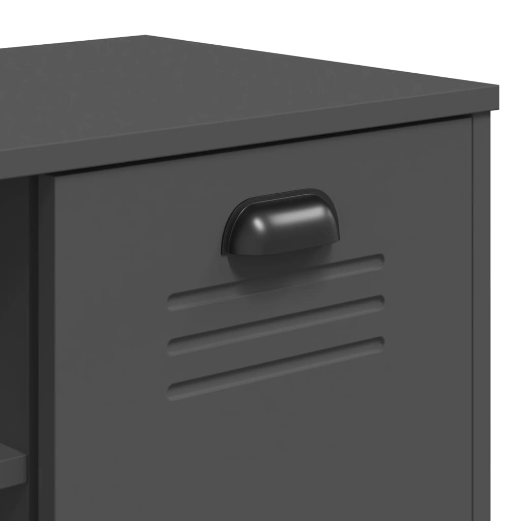 Shoe Bench VIKEN Anthracite Grey 106x35x45 cm Engineered Wood - Bargainia.com - 