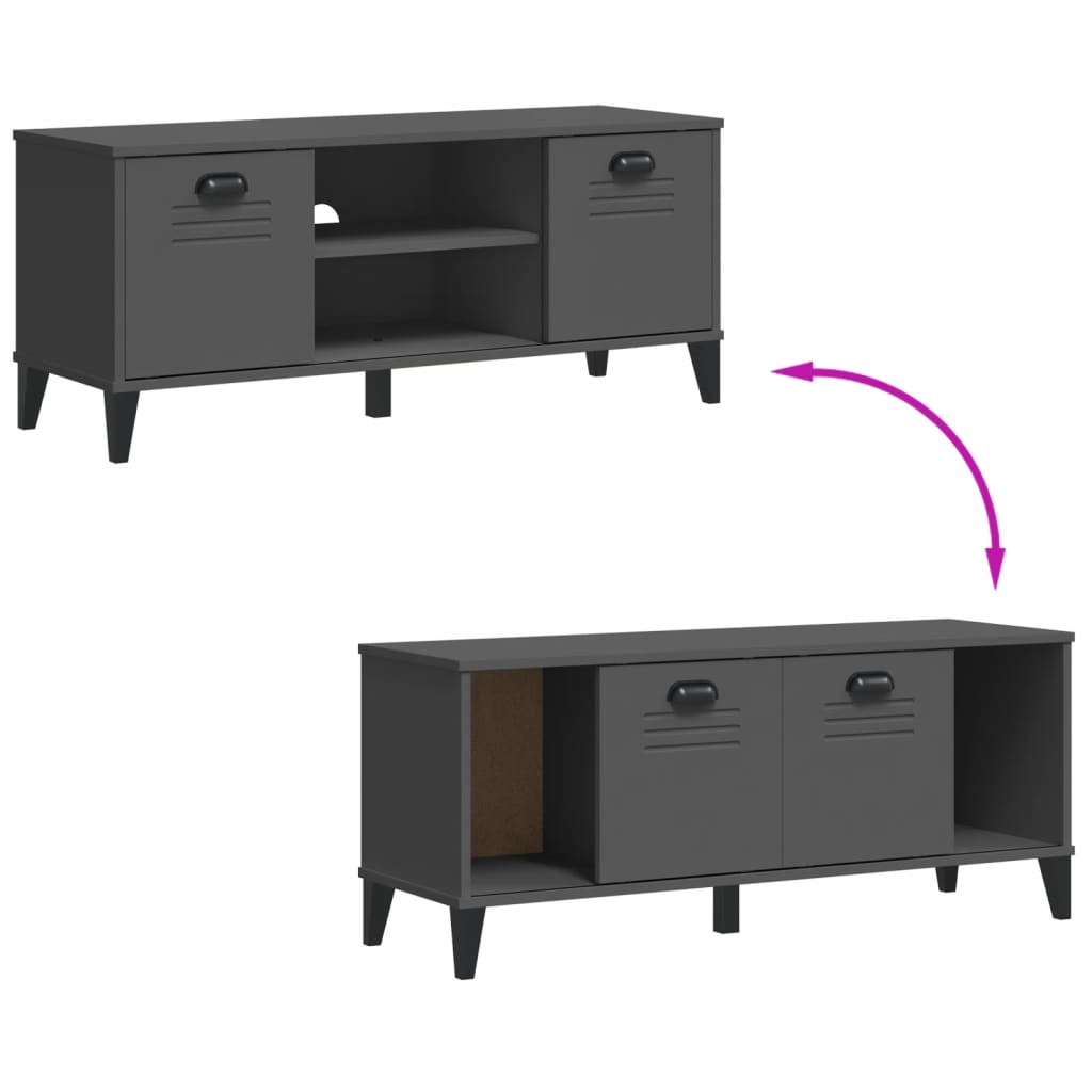 Shoe Bench VIKEN Anthracite Grey 106x35x45 cm Engineered Wood - Bargainia.com - 