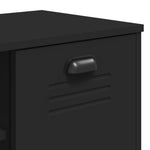 Shoe Bench VIKEN Black 106x35x45 cm Engineered Wood - Bargainia.com - 