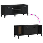 Shoe Bench VIKEN Black 106x35x45 cm Engineered Wood - Bargainia.com - 
