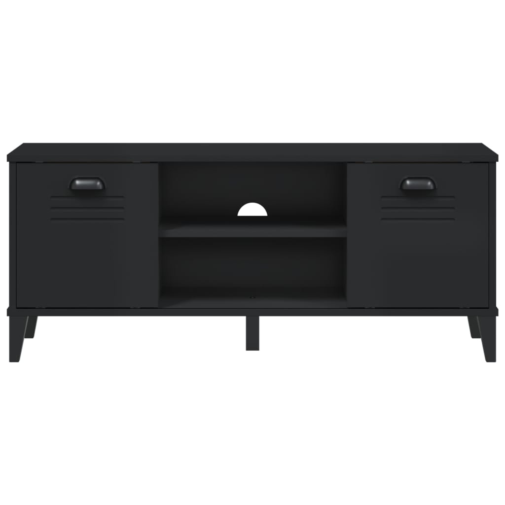 Shoe Bench VIKEN Black 106x35x45 cm Engineered Wood - Bargainia.com - 