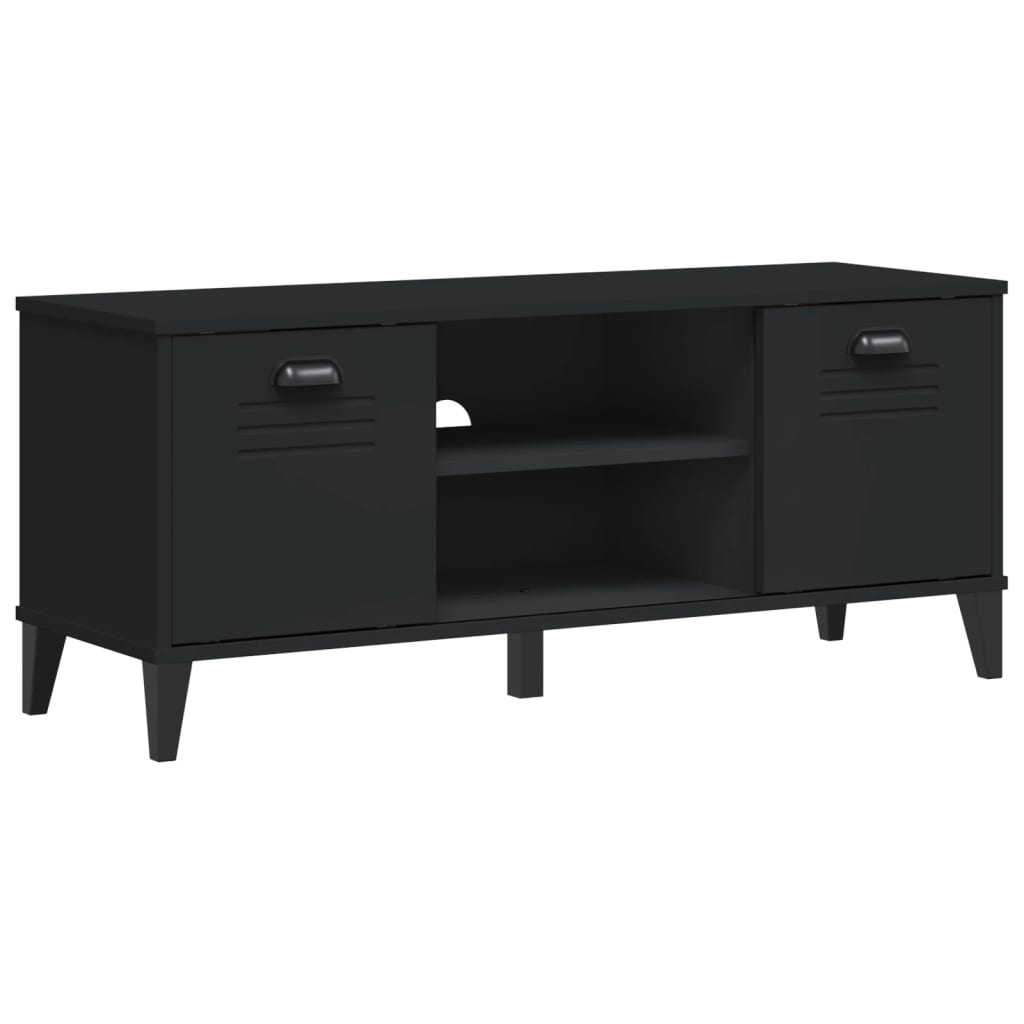 Shoe Bench VIKEN Black 106x35x45 cm Engineered Wood - Bargainia.com - 