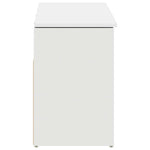 Shoe Bench White 102x30.5x45 cm Engineered Wood - Bargainia.com - 