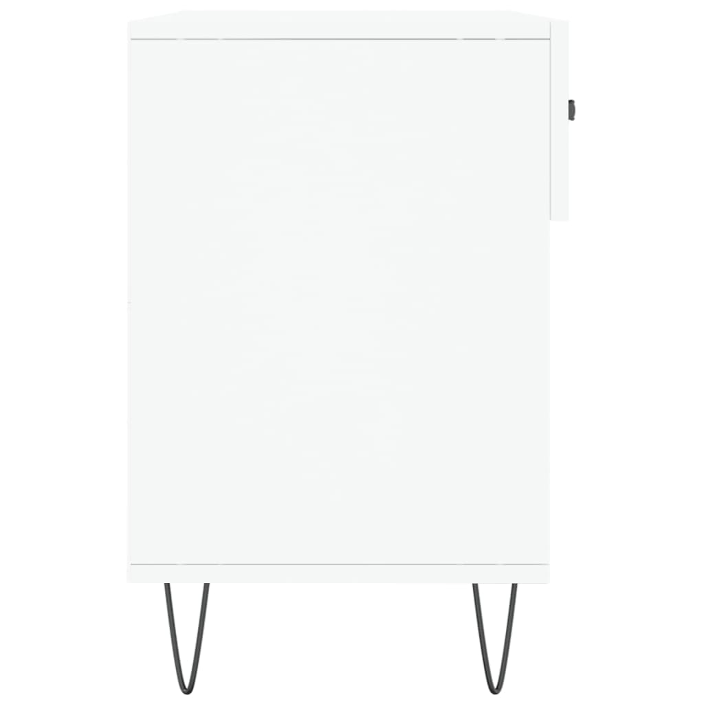 Shoe Bench White 102x35x55 cm Engineered Wood - Bargainia.com - 