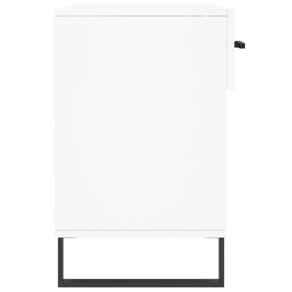 Shoe Bench White 102x35x55 cm Engineered Wood - Bargainia.com - 