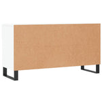 Shoe Bench White 102x35x55 cm Engineered Wood - Bargainia.com - 