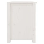 Shoe Bench White 160x36.5x50 cm Solid Wood Pine - Bargainia.com - 