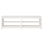 Shoe Bench White 160x36.5x50 cm Solid Wood Pine - Bargainia.com - 