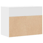 Shoe Bench White 60x30x45 cm Engineered Wood - Bargainia.com - 