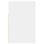 Shoe Bench White 60x30x45 cm Engineered Wood - Bargainia.com - 