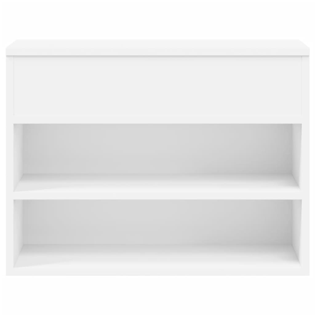Shoe Bench White 60x30x45 cm Engineered Wood - Bargainia.com - 