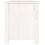 Shoe Bench White 70x38x45.5 cm Solid Wood Pine - Bargainia.com - 