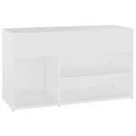 Shoe Bench White 80x30x45 cm Engineered Wood - Bargainia.com - 