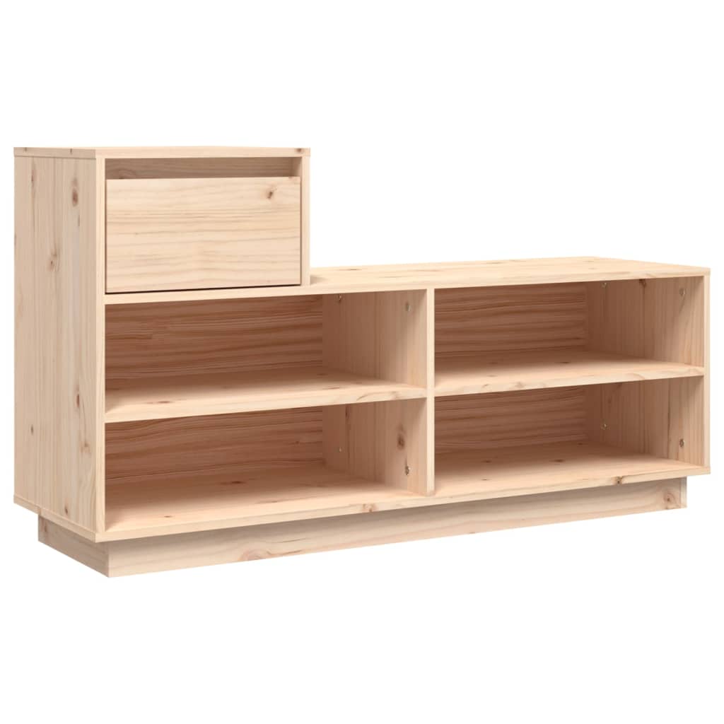 Shoe Cabinet 110x34x61 cm Solid Wood Pine - Bargainia.com - 