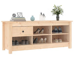 Shoe Cabinet 110x38x45.5 cm Solid Wood Pine - Bargainia.com - 