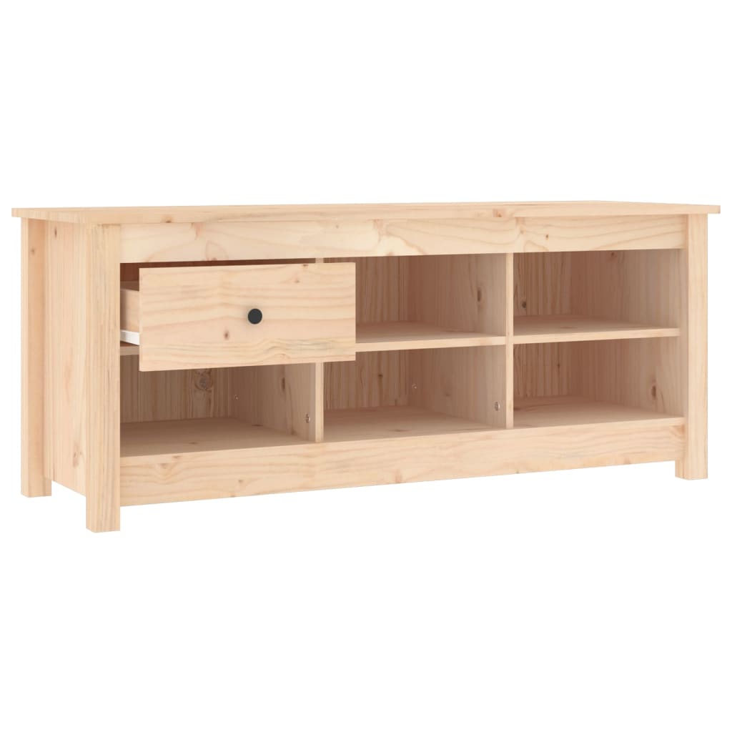 Shoe Cabinet 110x38x45.5 cm Solid Wood Pine - Bargainia.com - 
