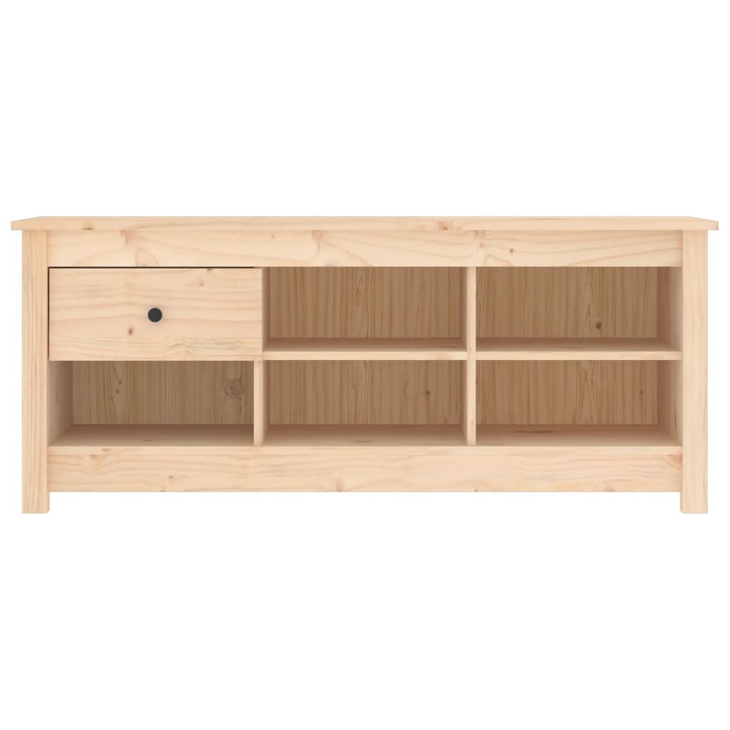 Shoe Cabinet 110x38x45.5 cm Solid Wood Pine - Bargainia.com - 