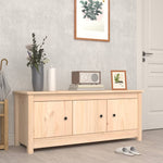 Shoe Cabinet 110x38x45.5 cm Solid Wood Pine - Bargainia.com - 