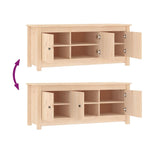 Shoe Cabinet 110x38x45.5 cm Solid Wood Pine - Bargainia.com - 