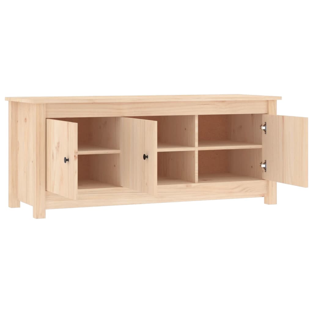 Shoe Cabinet 110x38x45.5 cm Solid Wood Pine - Bargainia.com - 