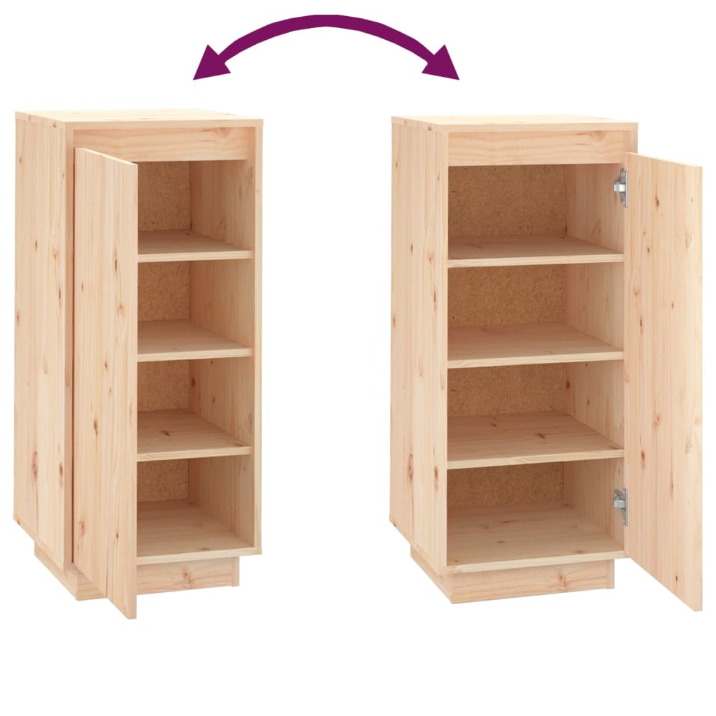 Shoe Cabinet 35x35x80 cm Solid Wood Pine - Bargainia.com - 
