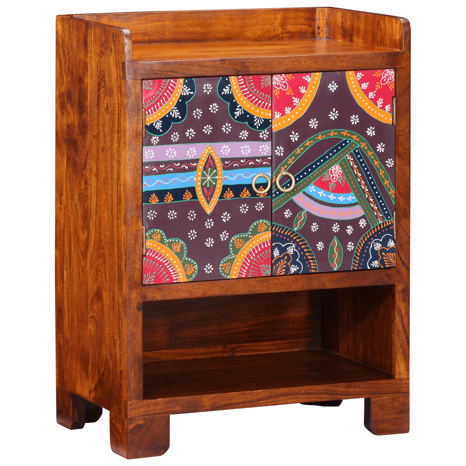 Shoe Cabinet 55x35x75 cm Solid Wood Acacia - Bargainia.com - 