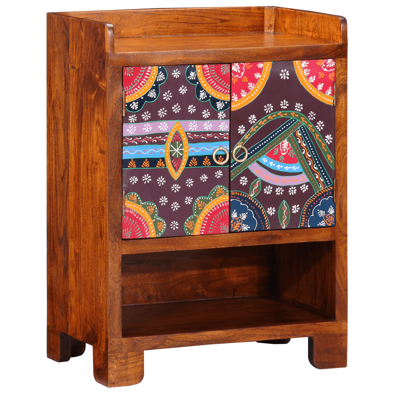 Shoe Cabinet 55x35x75 cm Solid Wood Acacia - Bargainia.com - 