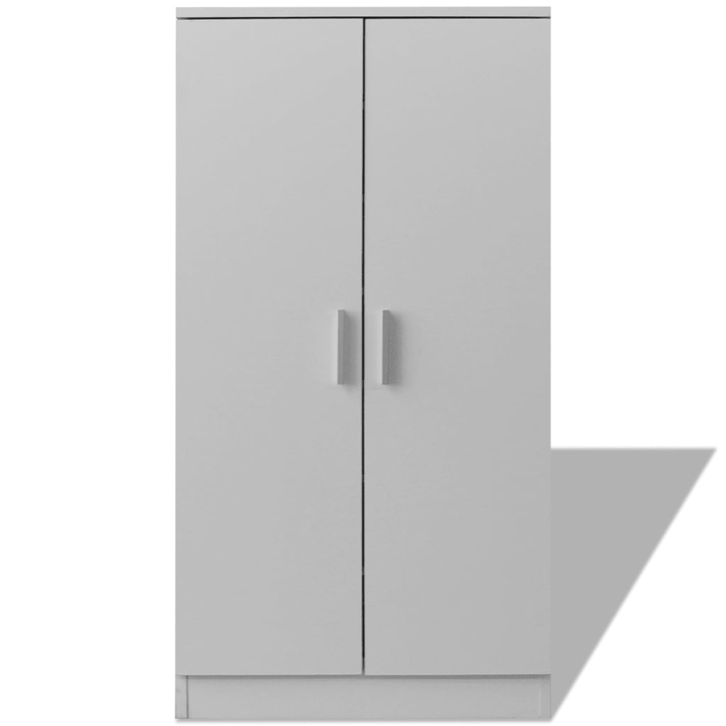 Shoe Cabinet 7 Shelves White - Bargainia.com - 