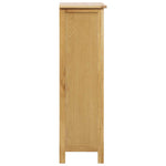 Shoe Cabinet 76x37x105 cm Solid Oak Wood - Bargainia.com - 