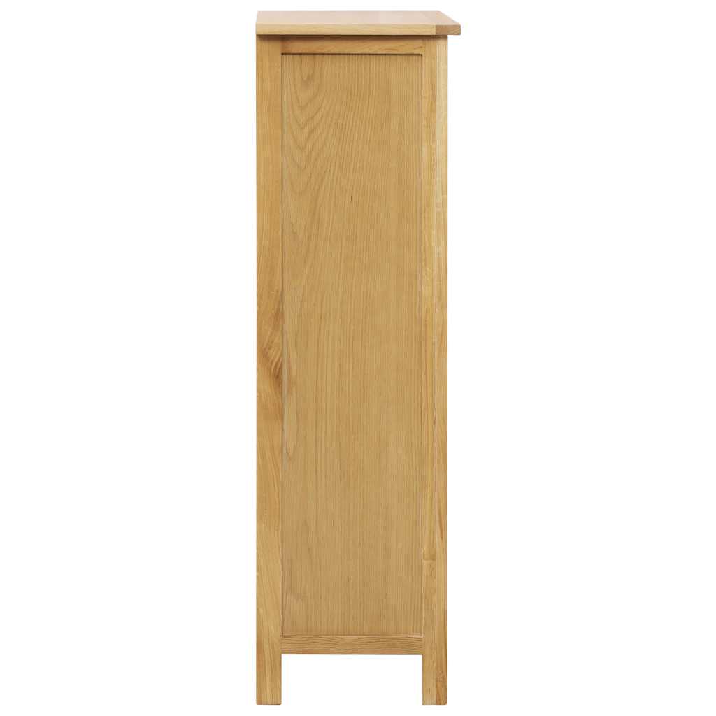 Shoe Cabinet 76x37x105 cm Solid Oak Wood - Bargainia.com - 