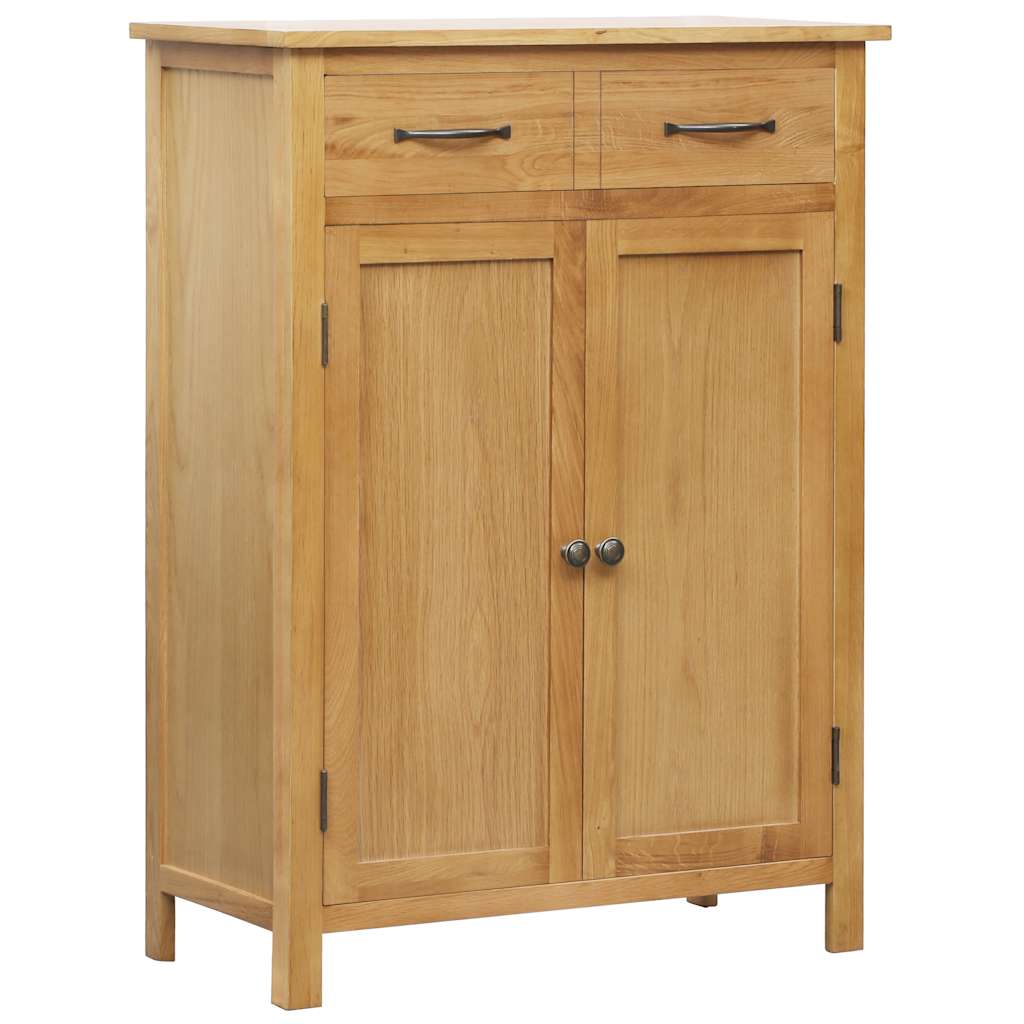 Shoe Cabinet 76x37x105 cm Solid Oak Wood - Bargainia.com - 