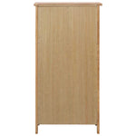 Shoe Cabinet 76x37x105 cm Solid Oak Wood - Bargainia.com - 