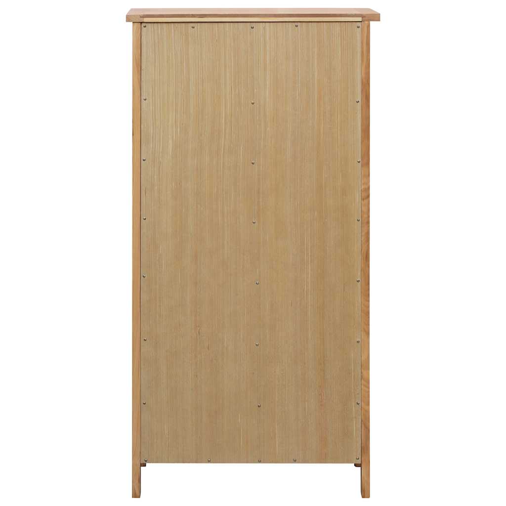 Shoe Cabinet 76x37x105 cm Solid Oak Wood - Bargainia.com - 
