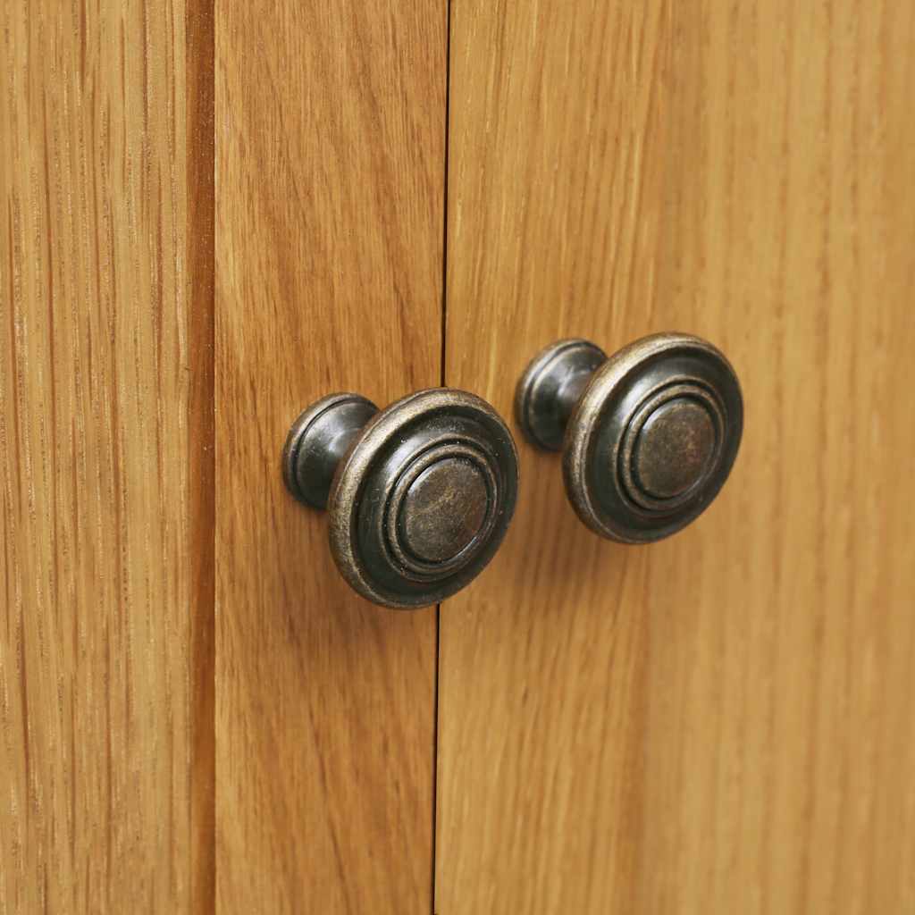 Shoe Cabinet 76x37x105 cm Solid Oak Wood - Bargainia.com - 