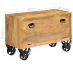 Shoe Cabinet 86x35x55 cm Solid Mango Wood - Bargainia.com - 